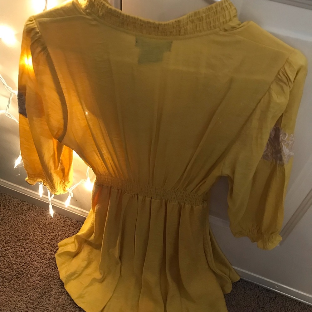 Mustard yellow Indian inspired dress - Picture 5 of 8
